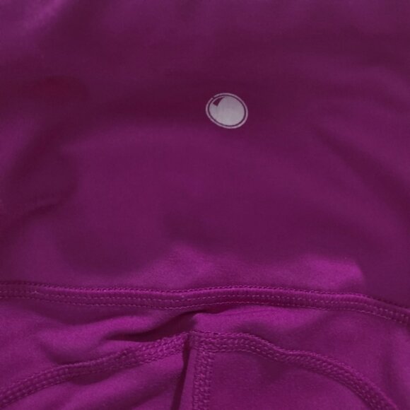 YOGALICIOUS [LUX] "Lenox" High Rise No Show Fushia Leggings with Pockets- S - Picture 8 of 12